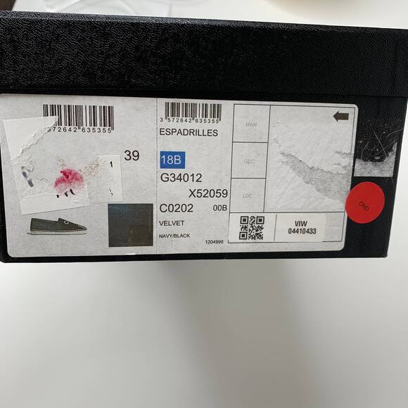 Chanel Velvet Espadrilles Slip on Blue Velvet Womens Size 39 - Picture 6 of 9